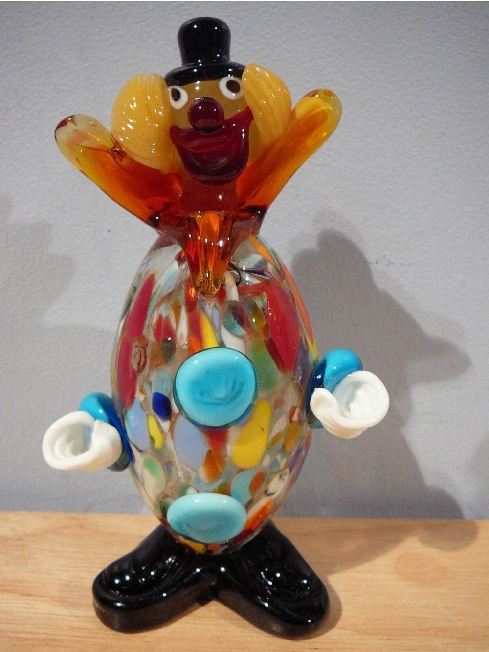 7" Murano Glass Clown Murano Italy sticker